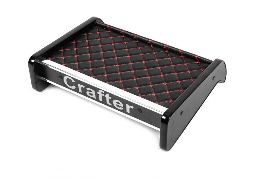 Volkswagen Crafter 2016- Tablette de tableau de bord (Noir avec surpiqûre rouge) Image