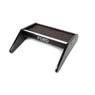Tablette de tableau de bord (Noir avec surpiqûre rouge) photo 1