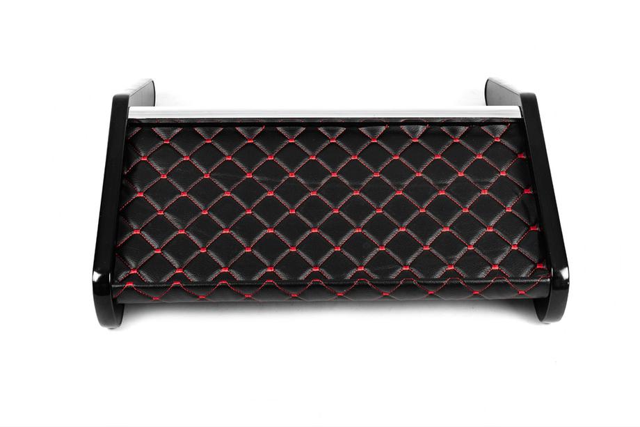 Ford Transit 2000–2014 Tablette de tableau de bord (Noir avec surpiqûre rouge) Photo 4