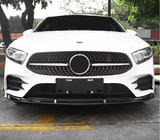 Mercedes A-class W177 2018- Lame avant (pour AMG-Line 2018-2021, Noir) photo 1