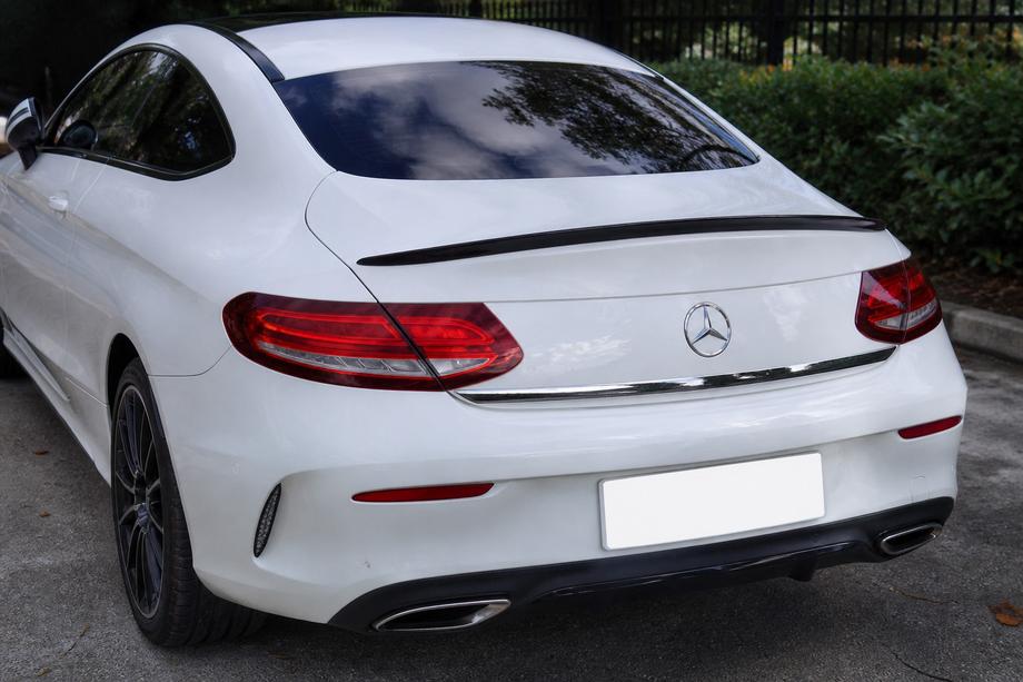 Mercedes C-class W205 2014-2021 Aileron pour Coupe (1234 Upgrade, noir) Image