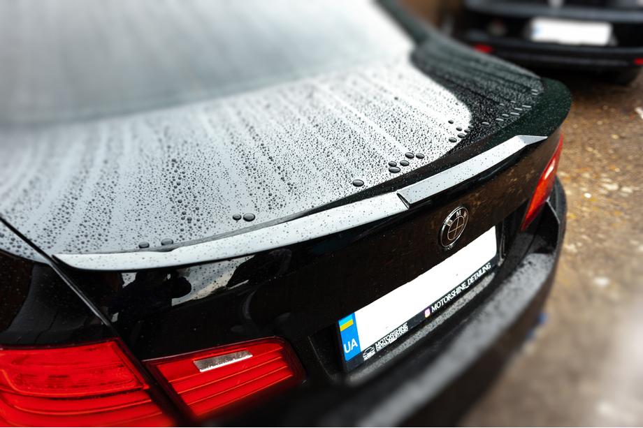 BMW 5 Series F10/F11 2010–2016 Aileron LIP V1 (1234 Upgrade, Noir) Photo 4