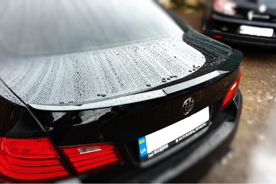 BMW 5 Series F10/F11 2010–2016 Aileron LIP V1 (1234 Upgrade, Noir) Photo 5
