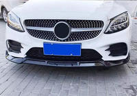 Mercedes C-class W205 2014-2021 Lame avant V2 1234 Upgrade (noir, 2018-2021) photo 3