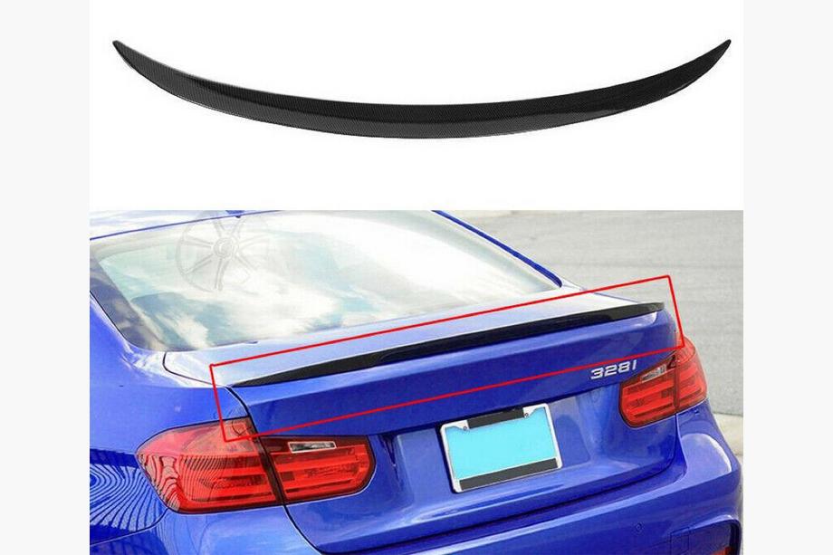 BMW 3 Series F30/F31 2012-2019 Spoiler LIP V2 (1234 Upgrade, Noir) Image
