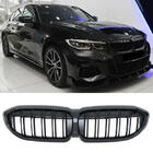 BMW 3 Series G20/G21 2018- Grilles de calandre M-Look V2 (2018-2022, Noir Brillant) photo 2