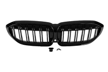 BMW 3 Series G20/G21 2018- Grilles de calandre M-Look V2 (2018-2022, Noir Brillant) photo 6