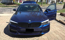 BMW Série 5 G30/G31 2017–2023 Grilles de calandre 1 Barre (2017-2020, Noir Brillant) photo 3