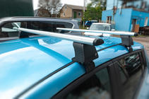 Nissan Leaf 2010-2017 Barres de toit pour toit lisse (chrome, paire) photo 7