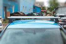 Nissan Leaf 2010-2017 Barres de toit pour toit lisse (chrome, paire) photo 5