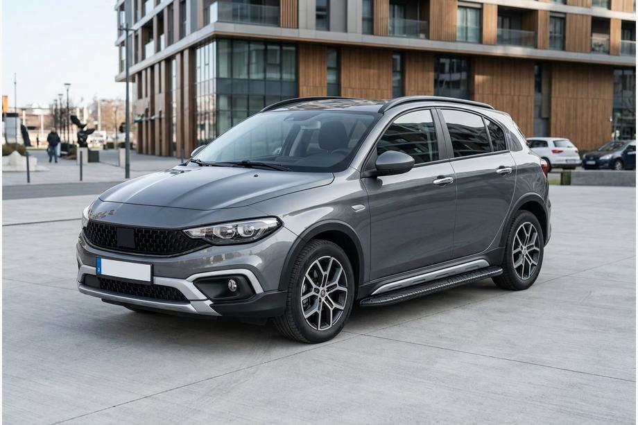 Fiat Tipo Cross 2021- Marchepieds Latéraux Bosphorus Black (2 pcs, Aluminium) Image