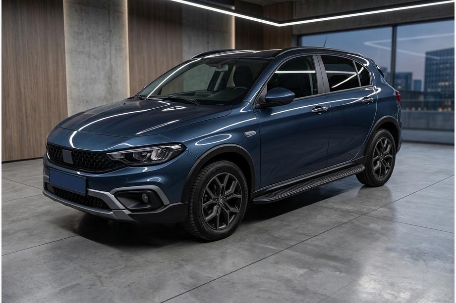 Fiat Tipo Cross 2021- Marchepieds Latéraux Tayga Black (2 pcs, Aluminium) Image