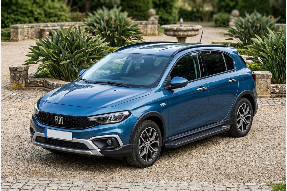 Fiat Tipo Cross 2021- Marchepieds Latéraux Allmond Black (2 pcs, Aluminium) Image