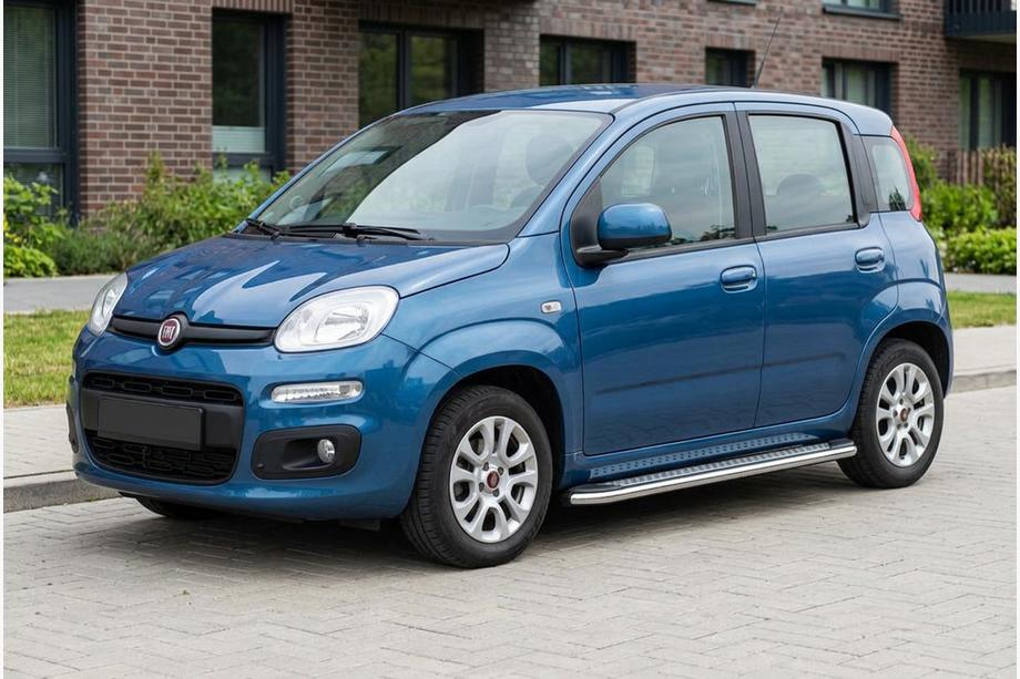 Fiat Panda 2011-2023 Marchepieds Latéraux Maydos V2 (2 pcs, Aluminium & Inox) Image