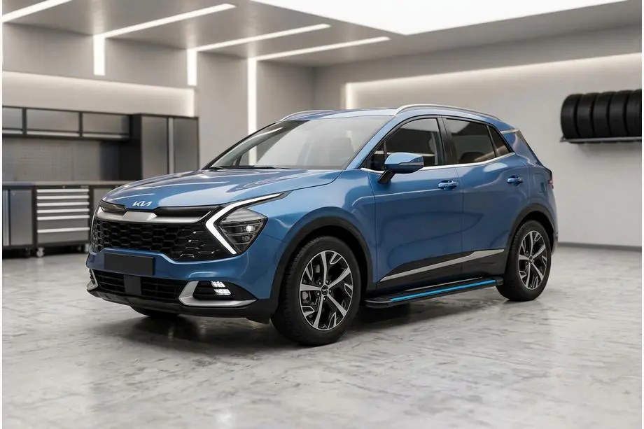 Kia Sportage 2021- Marchepieds Latéraux Maya Blue (2 pcs, Aluminium) Image
