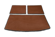 Audi Q7 2005-2015 Tapis de coffre 3 pièces (EVA, brique) (7 places) photo 1