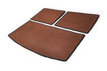 Audi Q7 2005-2015 Tapis de coffre 3 pièces (EVA, brique) (7 places) photo 2