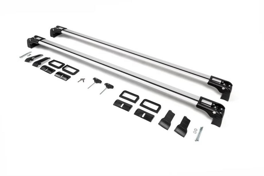 Fiat 500X 2014-2024 Barres de toit pour barres de toit intégrées verrouillables Wingbar V3 (2 pcs) Photo 3