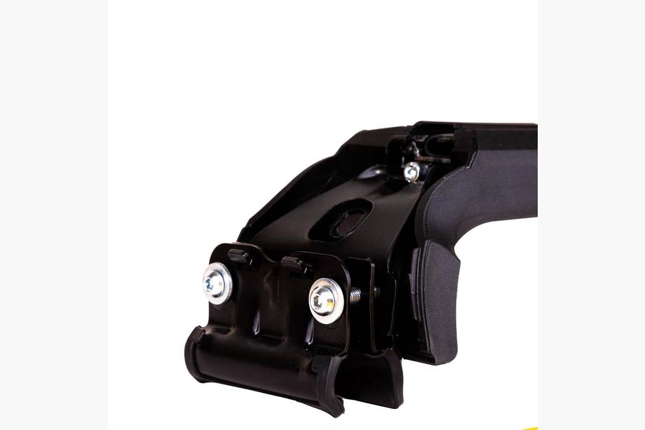 Barres de toit pour barres longitudinales integrees verrouillables Strong V2 (2 pcs) jusqu'à 120 cm, Noir Photo 10