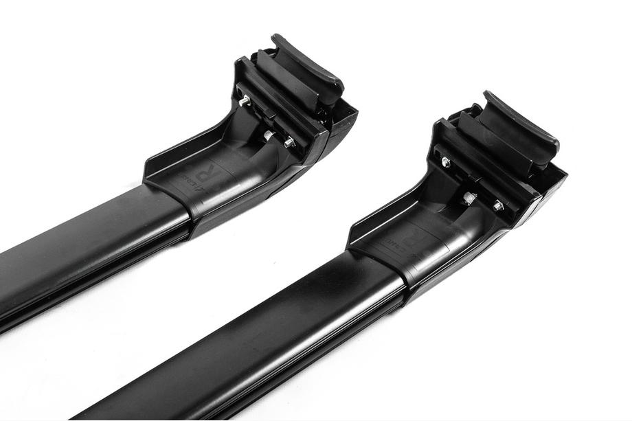 Barres de toit pour barres longitudinales integrees verrouillables Strong V2 (2 pcs) jusqu'à 120 cm, Noir Photo 18