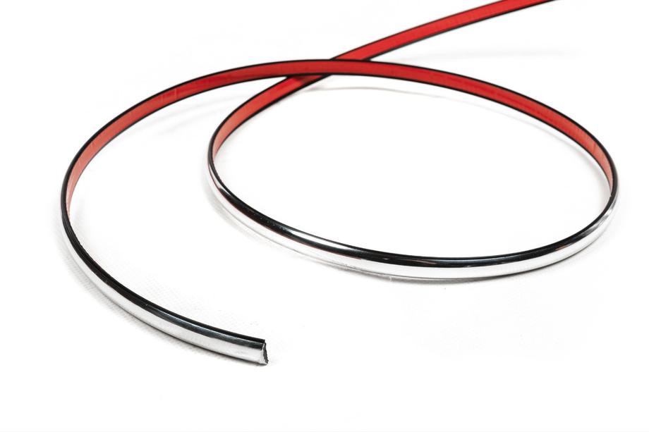 Moulure Chromee au Metre sal9a (1 Metre, 12 mm) Image