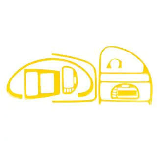 Couvre tableau de bord (jaune)