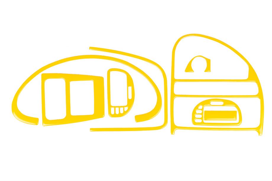 Citroen Saxo 1996-2023 Couvre tableau de bord (jaune) Image