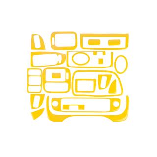Couvre tableau de bord (jaune)