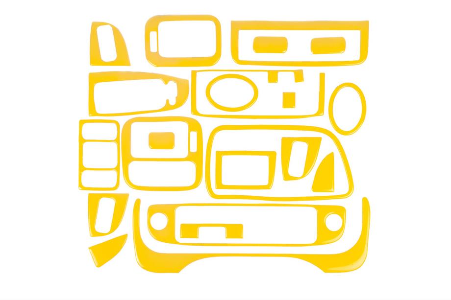 Honda Civic 1995-2001 Couvre tableau de bord (jaune) Image