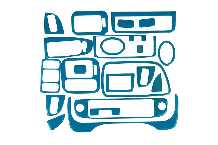 Honda Civic 1995-2001 Cache tableau de bord (bleu) Image