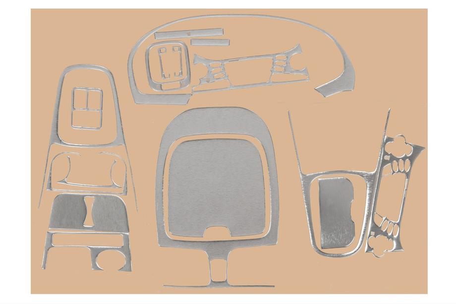 Nissan Almera N16 2000-2006 Habillages de tableau de bord 00-03 (Aluminium) Image