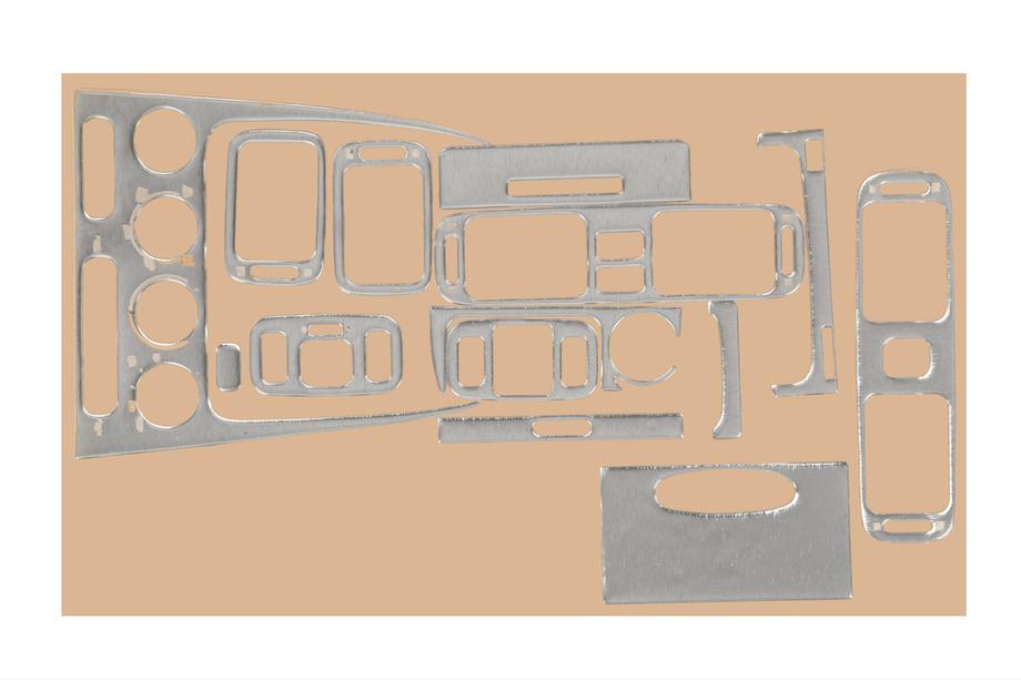 Toyota Corolla 1998-2002 Habillages de tableau de bord 2000-2002 (Aluminium) Image