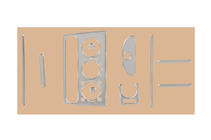 Opel Tigra 1994-2001 Habillage de tableau de bord (aluminium) photo 1