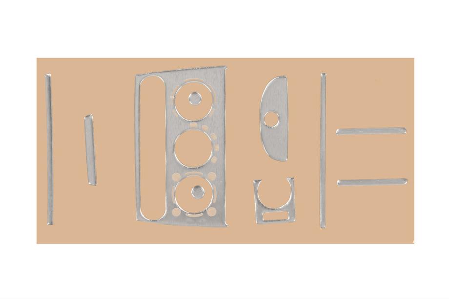 Opel Tigra 1994-2001 Habillage de tableau de bord (aluminium) Image