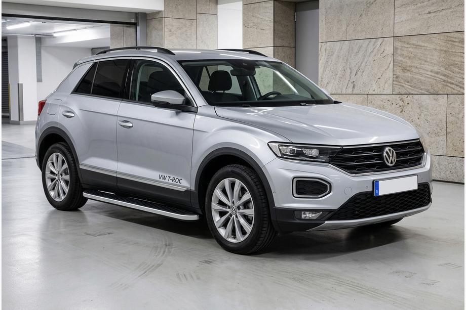 Volkswagen T-Roc 2017-2025 Marchepieds Latéraux Tayga Grey (2 pcs, Aluminium) Image