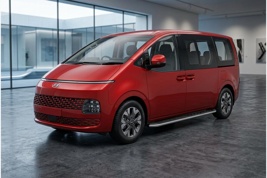 Hyundai Staria 2021- Marchepieds Latéraux Maydos V1 (2 pcs, Aluminium & Inox) Image