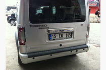 Ford Transit 2000–2014 Baguette chromée au-dessus de la plaque d'immatriculation (inox) photo 5