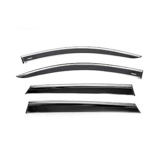 Déflecteurs de Vitres avec Moulure Chromée (4 pcs, Niken)