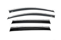 Honda CRV 2017-2022 Déflecteurs de vitres avec moulure chromée (4 pcs, Niken) photo 1