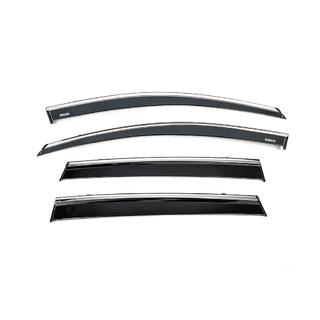 Déflecteurs de vitres avec moulure chromée (4 pcs, Niken) photo 1