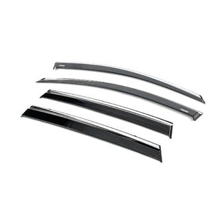 Déflecteurs de vitres avec moulure chromée (4 pcs, Niken) photo 2