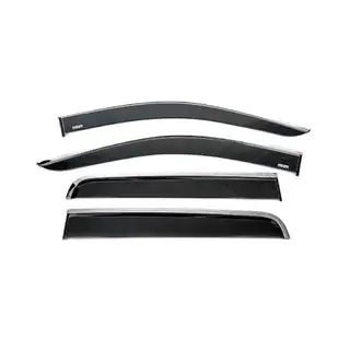 Déflecteurs de Vitres avec Moulure Chromée (4 pcs, Niken)