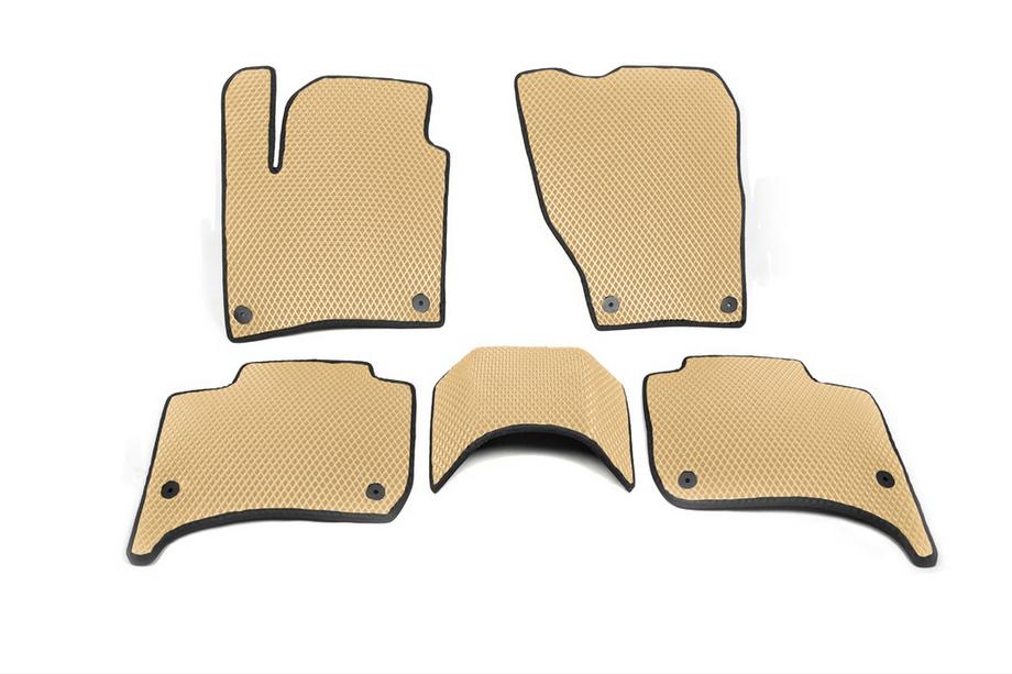 Porsche Cayenne 2010-2017 Tapis de sol EVA (Beige) Image