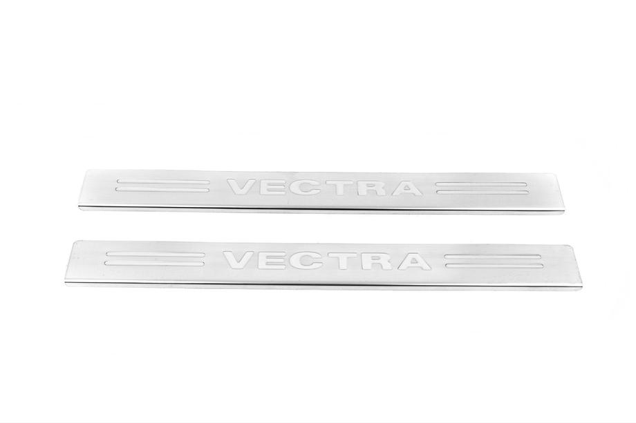 Opel Vectra B 1995-2002 Seuils de porte Carmos (2 pcs, inox) Image