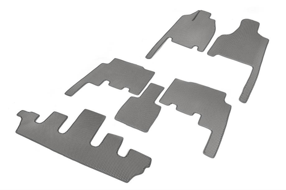 Chrysler Voyager 2001-2007 Tapis de sol (3 rangées, EVA, gris) Image