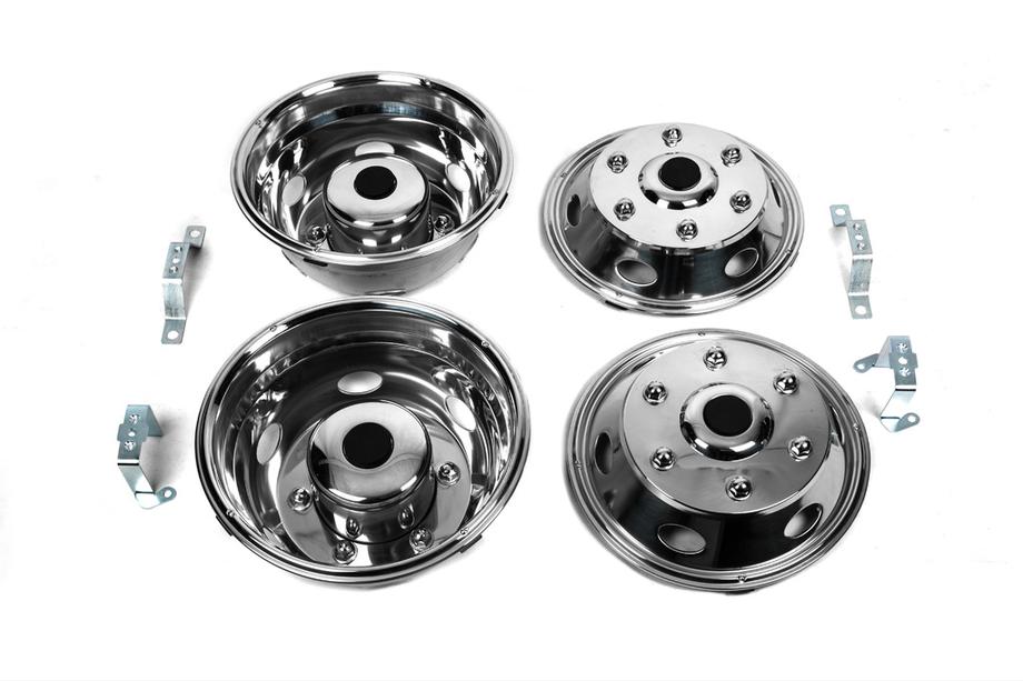 Volkswagen LT 1995-2006 Enjoliveurs en acier inoxydable Exclusive V1 (design 2 cerclages) Image