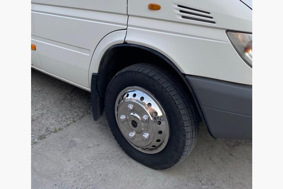 Mercedes Sprinter W901/902/903/904/905 1995–2006 Enjoliveurs en acier inoxydable Exclusive V2 R15 (2 pièces) Image
