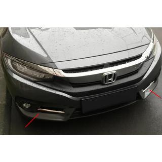 Caches antibrouillard Carmos (2 pcs, inox) Honda Civic Sedan X 2016-2021 photo 1
