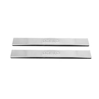 Seuils de porte Carmos V2 (2 pcs, inox) Fiat Doblo II 2010-2022 photo 2