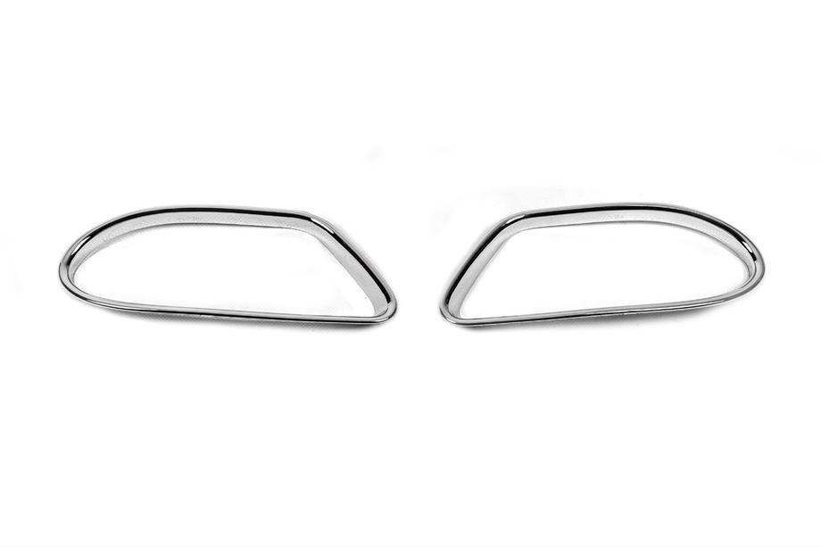 Mercedes ML W163 1997-2005 Caches chromes pour antibrouillards (2 pcs, plastique) Image